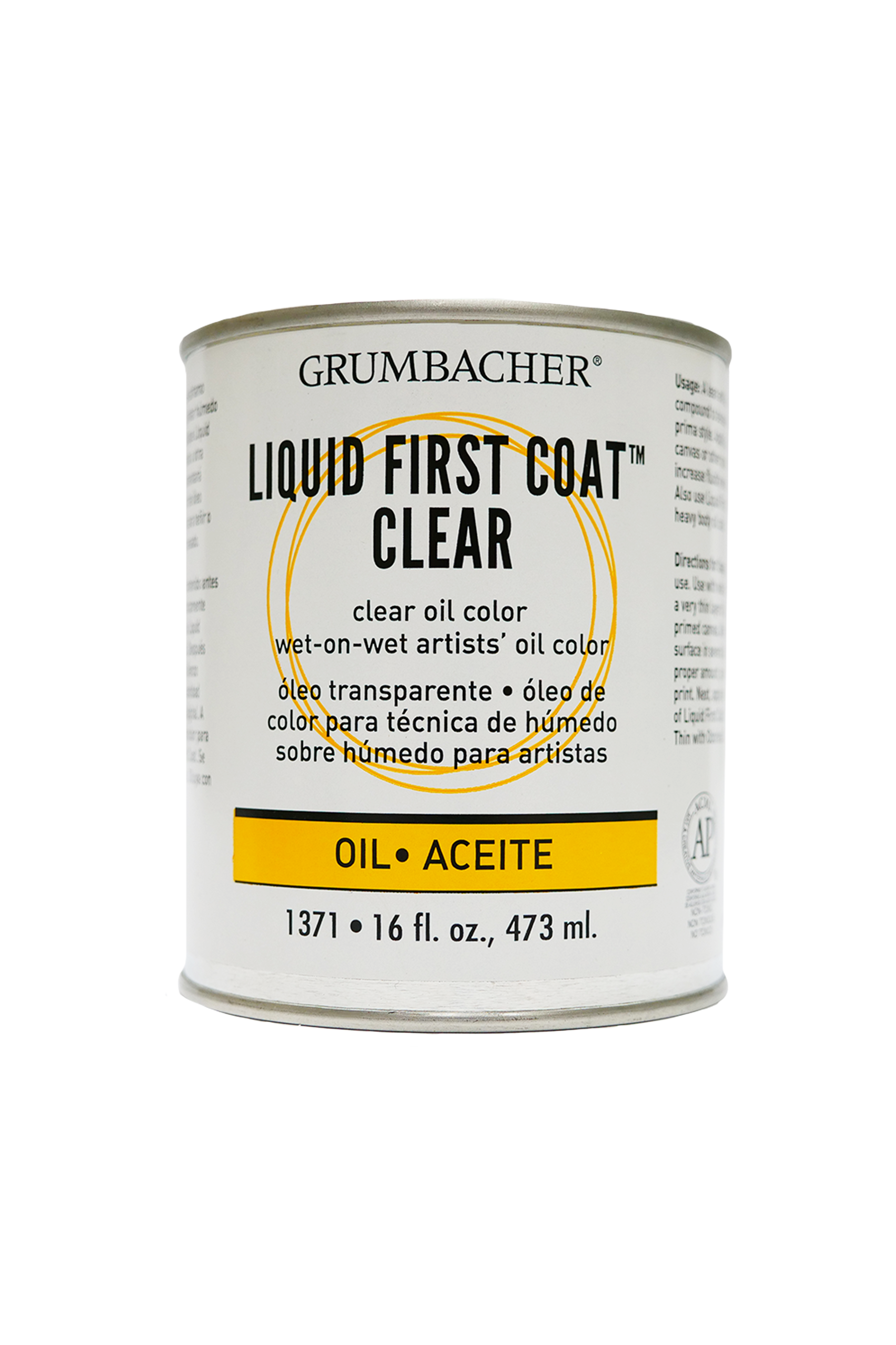 Liquid First Coat Clear, 16 fl. oz. - Grumbacher Art