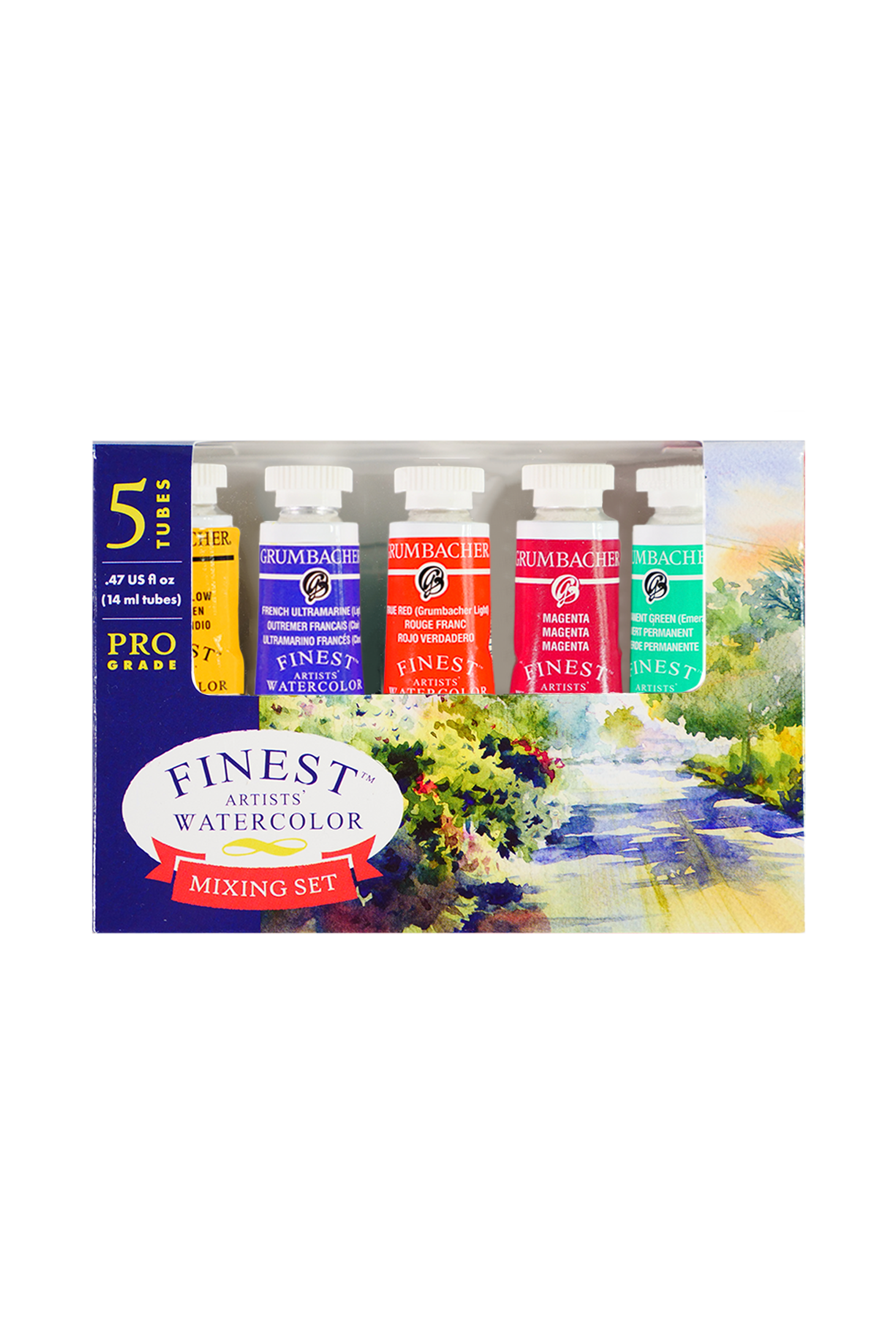 Grumbacher Finest Artists' Watercolor Tubes - Mixing Colors, Set of 5