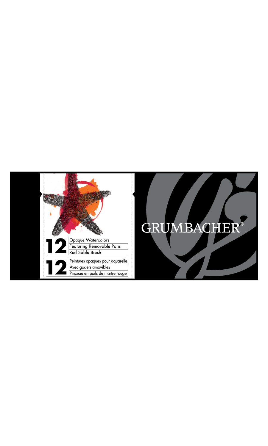 Grumbacher Opaque Watercolor Set 12 Colors